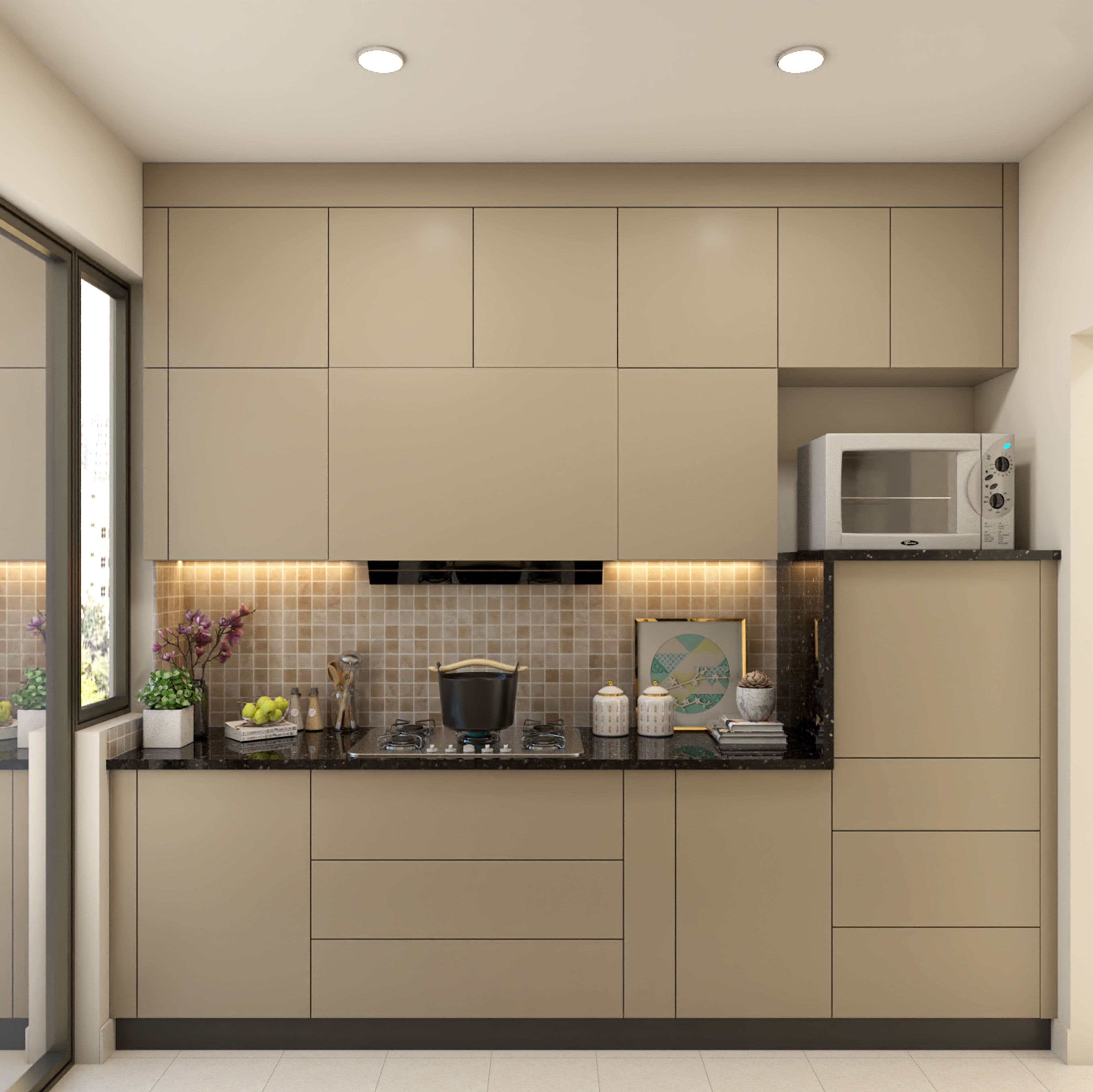 Modern Parallel Kitchen