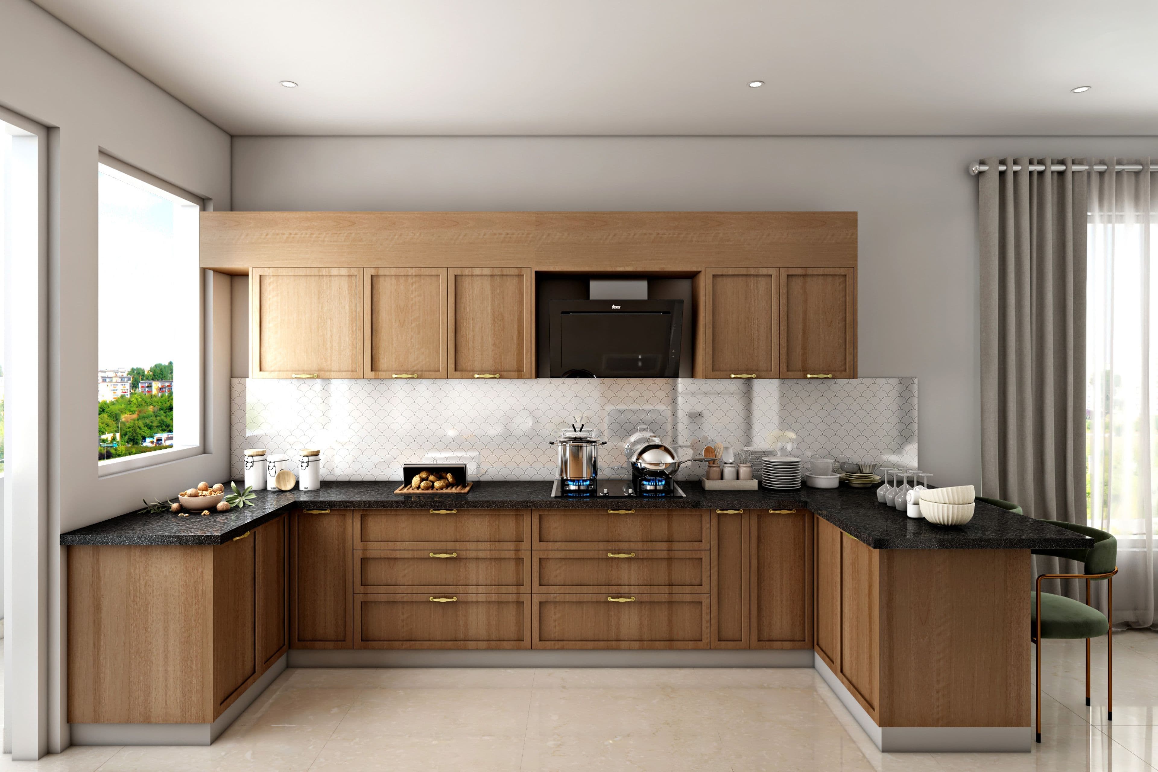 Elegant U-Kitchen